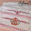 set lenzuola poesia di nastri con scarpette rosse ricamate