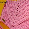 Rosy Elegance: Borsa in Fettuccia all'Uncinetto