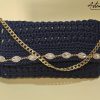 Glamour Abbagliante: Borsa Clutch fatta a mano all’Uncinetto con Cristalli Brillanti