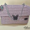 Borsa uncinetto Farfalla Argentea