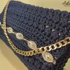 Glamour Abbagliante: Borsa Clutch fatta a mano all’Uncinetto con Cristalli Brillanti