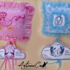 Cuscino Dolce Benvenuto: Fiocco Nascita Handmade Morbido e personalizzabile