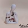 Pensieri in Resina: Tris d'Arte - Statuette Bianche con Foglia Oro