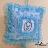 Cuscino Dolce Benvenuto: Fiocco Nascita Handmade Morbido e personalizzabile