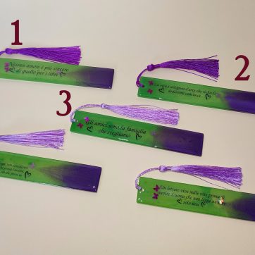 Segnalibri fatti a mano con frasi personalizzate