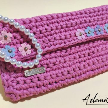 2 Clutch Bag Fucsia Fatta a Mano: Dettaglio