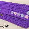Clutch artigianale viola: Clutch Eclissi di Perle