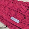 Clutch fatta a mano in fettuccia bordeaux: Passione Intrecciata