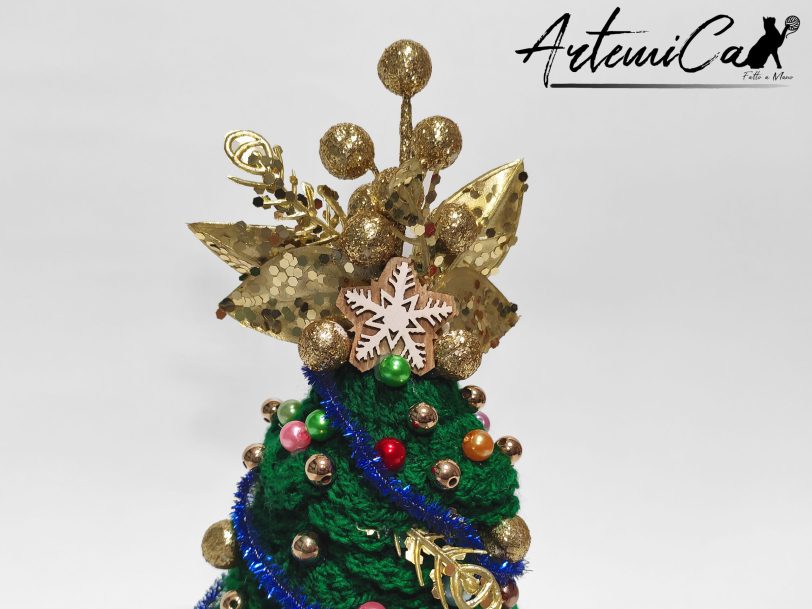 Albero di Natale Crochet: Decorazioni natalizie Fatte a Mano all'uncinetto - porta atmosfera e tradizione alle feste