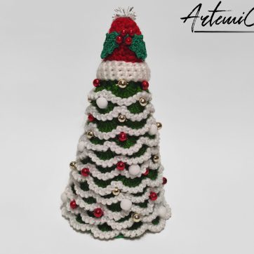 Albero di Natale Crochet: Decorazioni natalizie Fatte a Mano all'uncinetto - porta atmosfera e tradizione alle feste