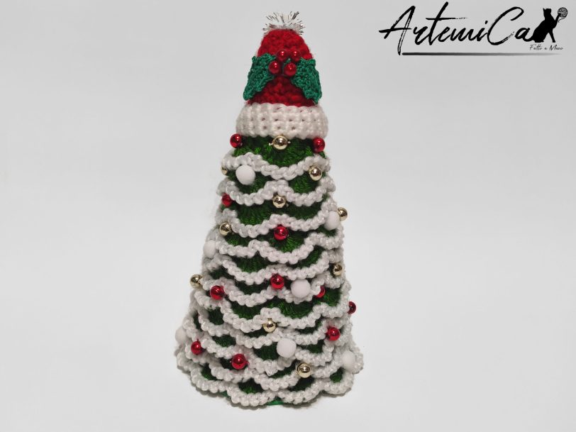 Albero di Natale Crochet: Decorazioni natalizie Fatte a Mano all'uncinetto - porta atmosfera e tradizione alle feste
