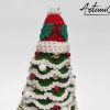Albero di Natale Crochet: Decorazioni natalizie Fatte a Mano all'uncinetto - porta atmosfera e tradizione alle feste