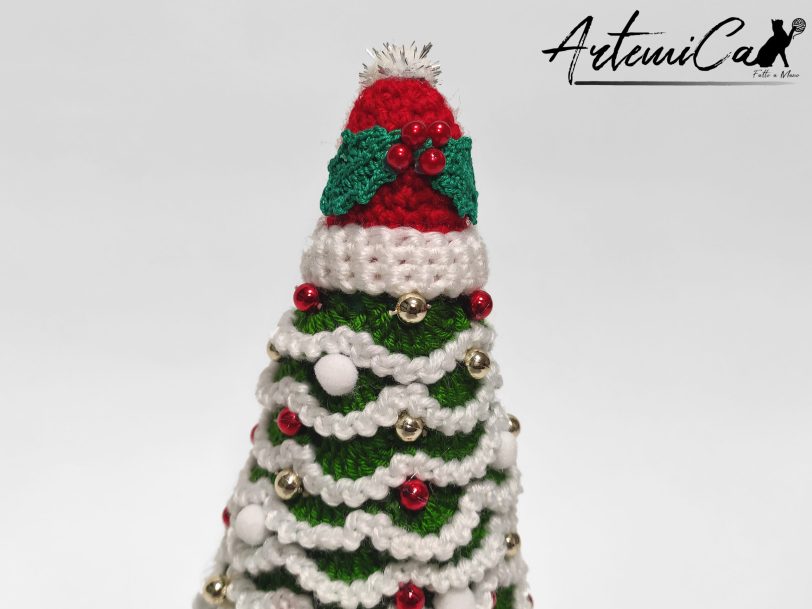 Albero di Natale Crochet: Decorazioni natalizie Fatte a Mano all'uncinetto - porta atmosfera e tradizione alle feste