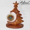 Albero di Natale Trionfo di Natale: Decorazione in resina scintillante Fatta a Mano per il tuo Natale magico
