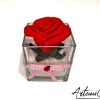 Rosa all'Uncinetto in Vaso Elegante con Fiocco: Perfetto per ogni occasione