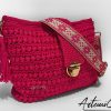 Borsa Vibrazioni in Fucsia: Tote Bag Fatta a Mano all'Uncinetto - Stile Unico