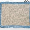 Copertina Cotton Dream : Fatta a Mano all'Uncinetto azzurra per neonato in soffice cotone