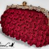 Capriccio Speziato – Pochette bordeaux in cordino fatta a mano
