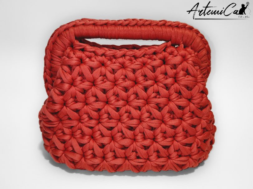 3 (Artemicat) borsa clic clac fettuccia fatta a mano