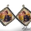 Sakura Dreams - Orecchini Tessili Fatti a Mano Stile Japan con Cristalli e Perle